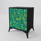 NOSTALGIC MEMORIES 1-Door Sideboard in Black Finish