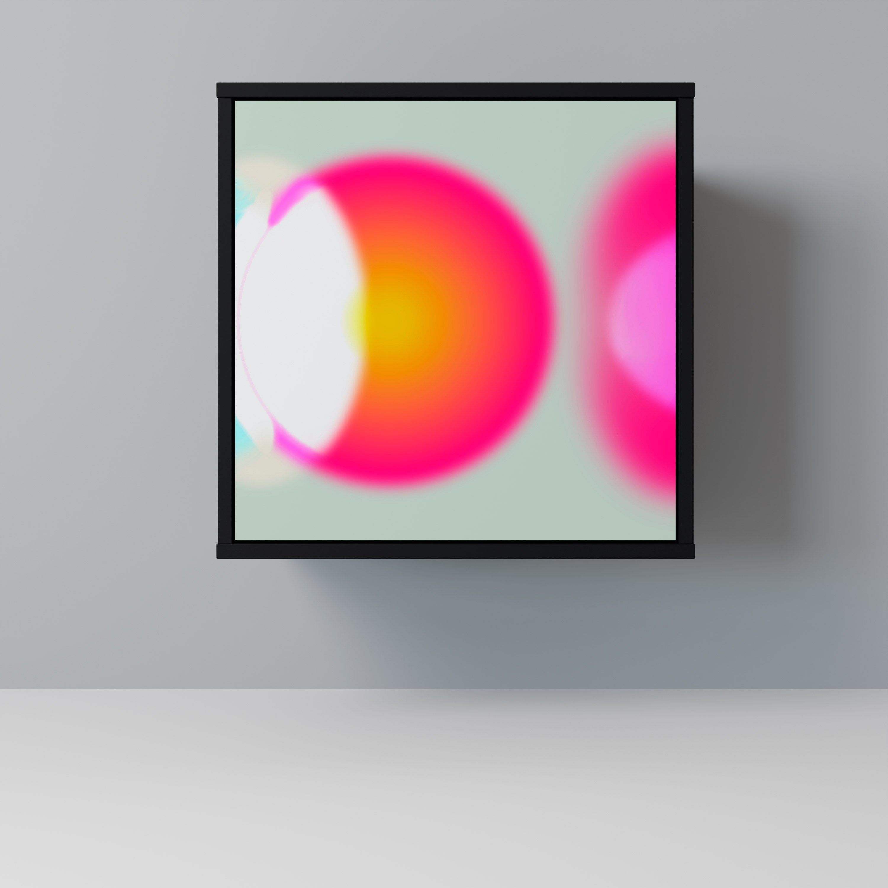 SYMPHONY OF COLORS Aparador de 1 Porta em Acabamento Preto