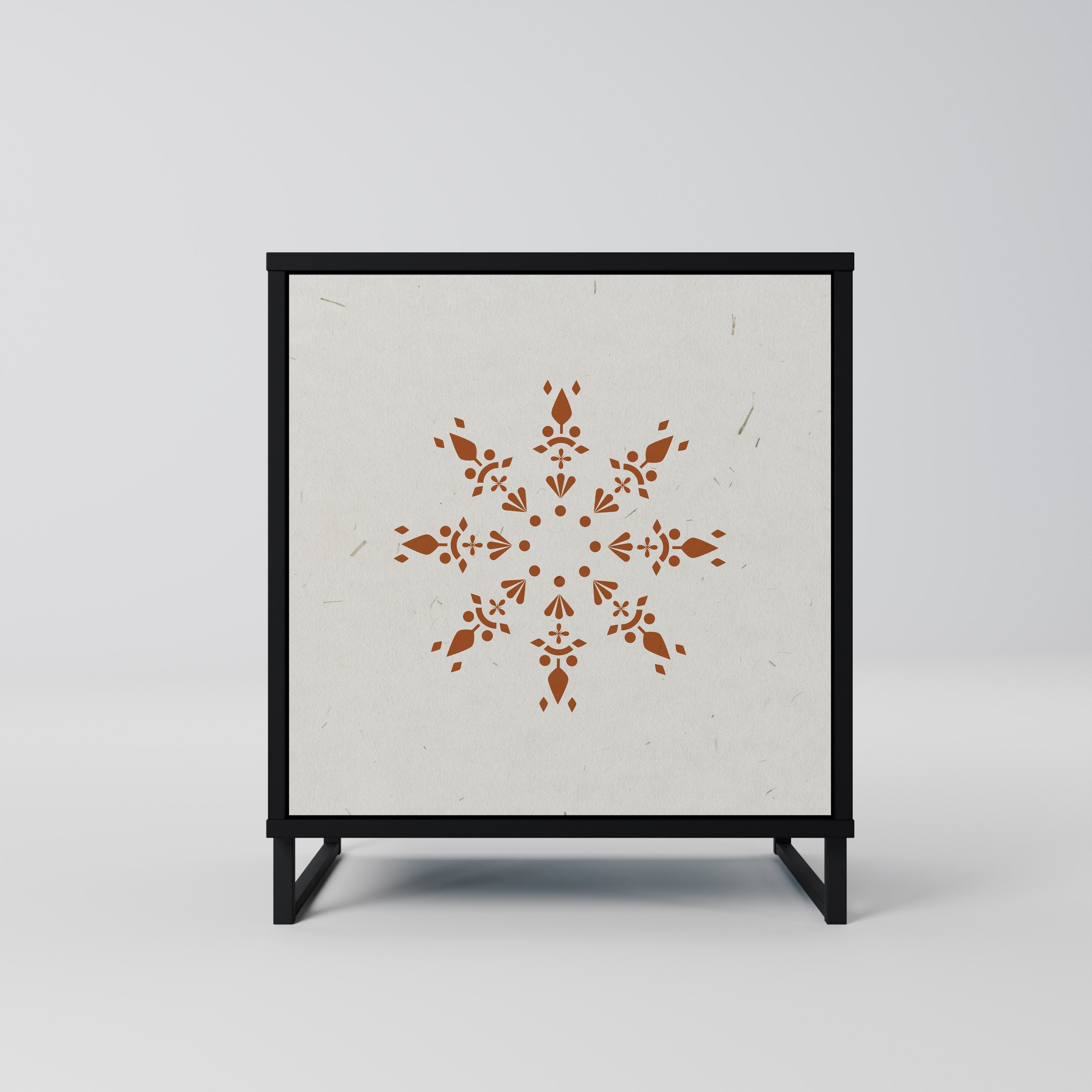 DAILY HARMONY Aparador de 1 Porta em Acabamento Preto