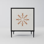 DAILY HARMONY Aparador de 1 Porta em Acabamento Preto