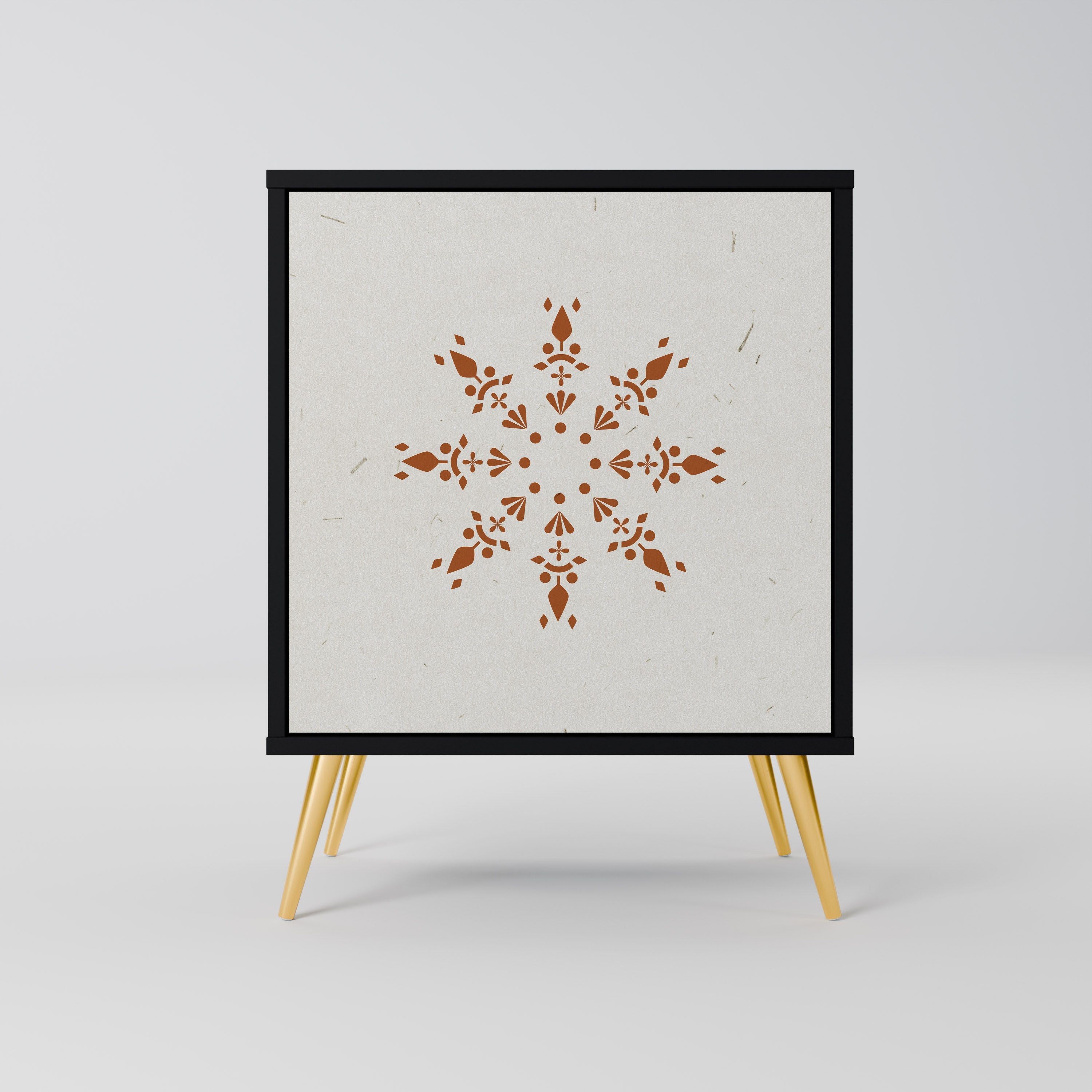 DAILY HARMONY Aparador de 1 Porta em Acabamento Preto