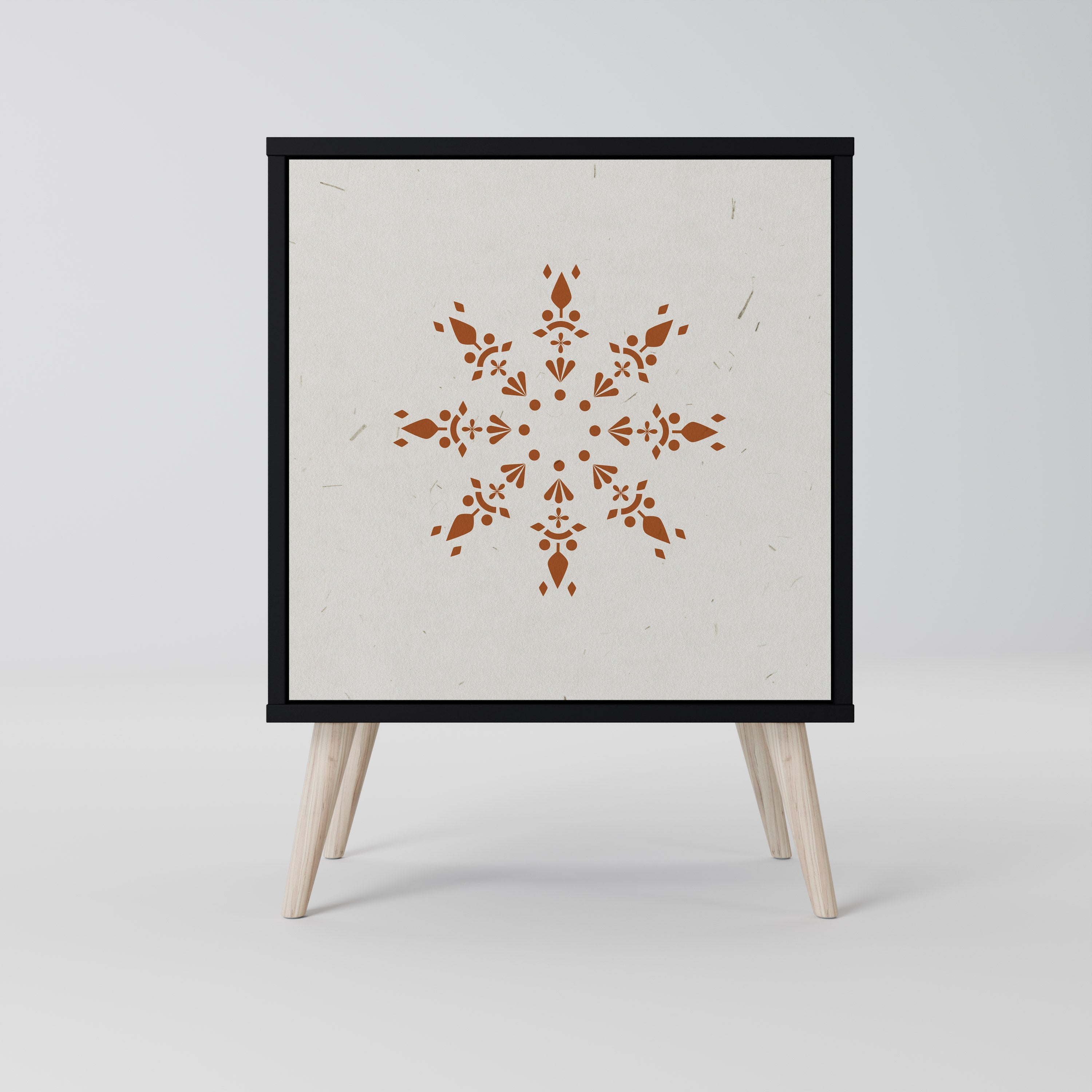 DAILY HARMONY Aparador de 1 Porta em Acabamento Preto