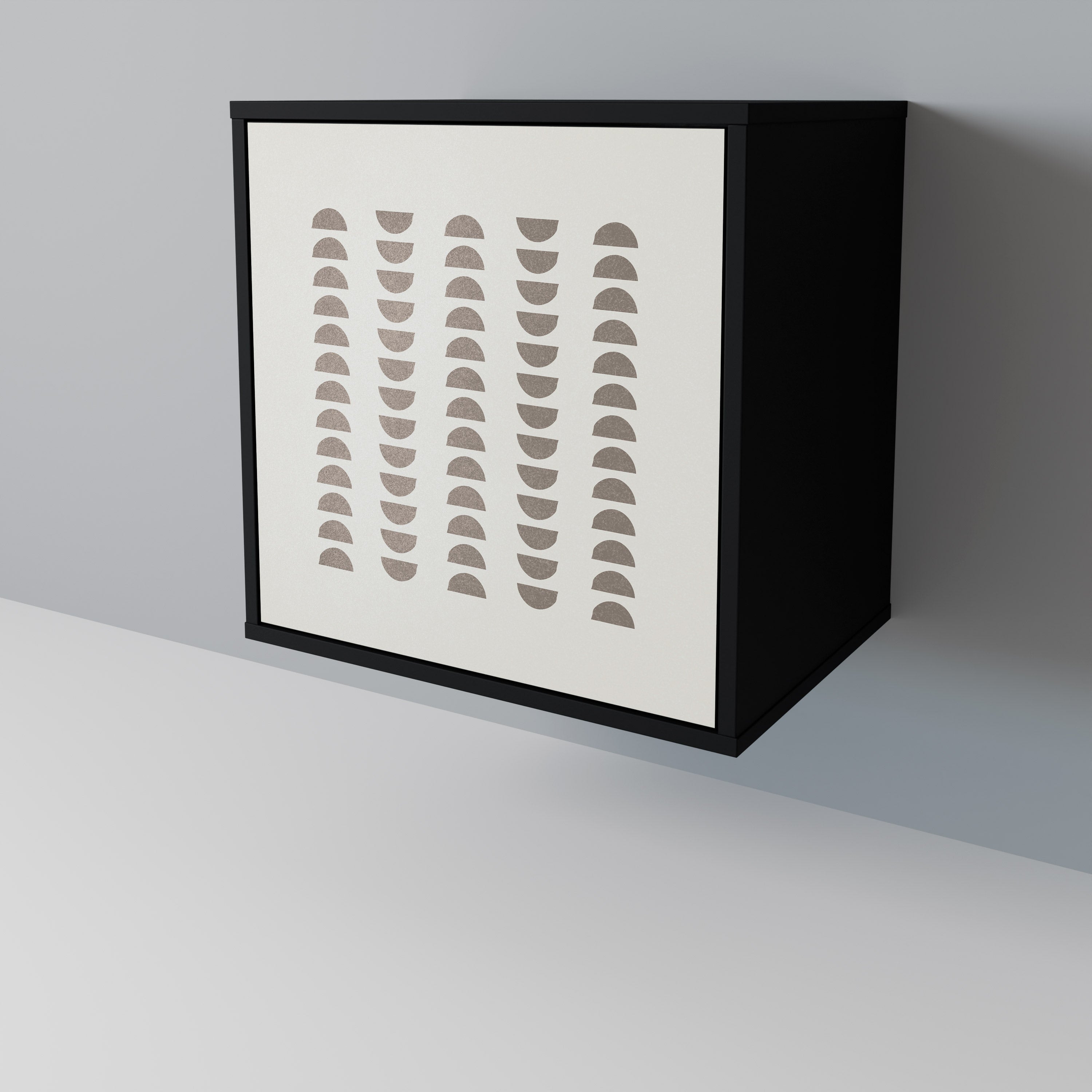 HARMONY ESSENCE Aparador de 1 Porta em Acabamento Preto