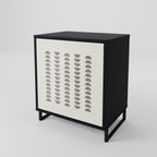 HARMONY ESSENCE Aparador de 1 Porta em Acabamento Preto