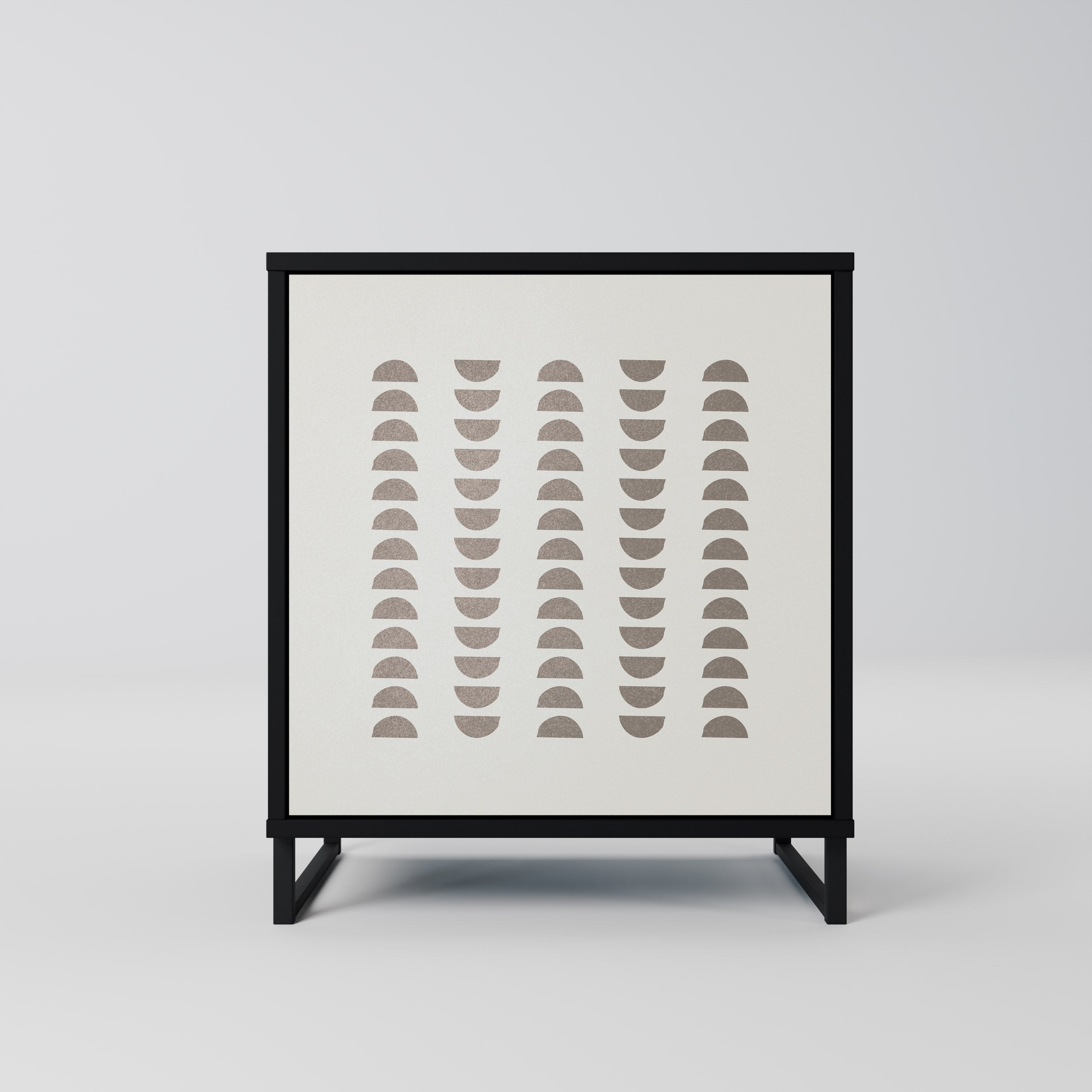 HARMONY ESSENCE Aparador de 1 Porta em Acabamento Preto