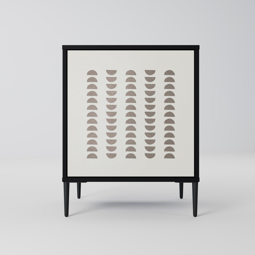 HARMONY ESSENCE Aparador de 1 Porta em Acabamento Preto