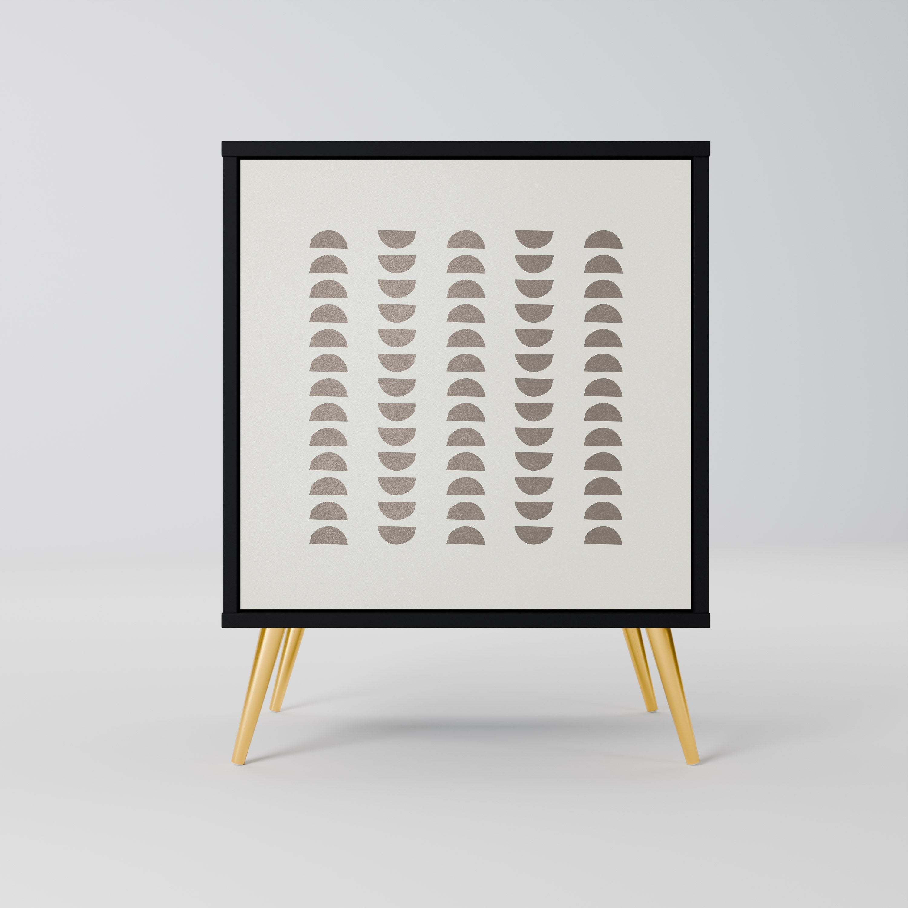 HARMONY ESSENCE Aparador de 1 Porta em Acabamento Preto