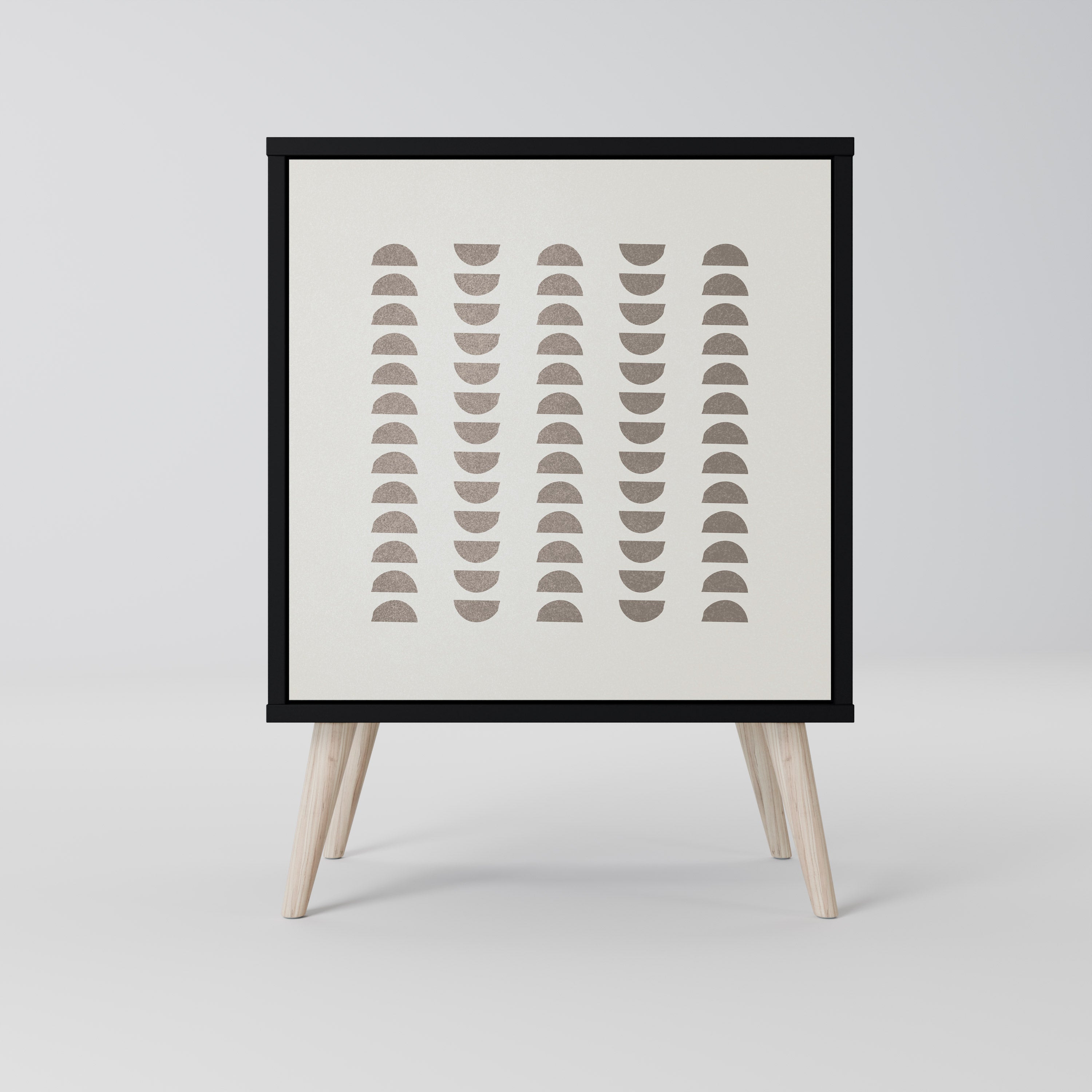 HARMONY ESSENCE Aparador de 1 Porta em Acabamento Preto