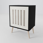 HARMONY ESSENCE Aparador de 1 Porta em Acabamento Preto