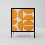 RECURRING DREAMS Aparador de 1 Porta em Acabamento Preto