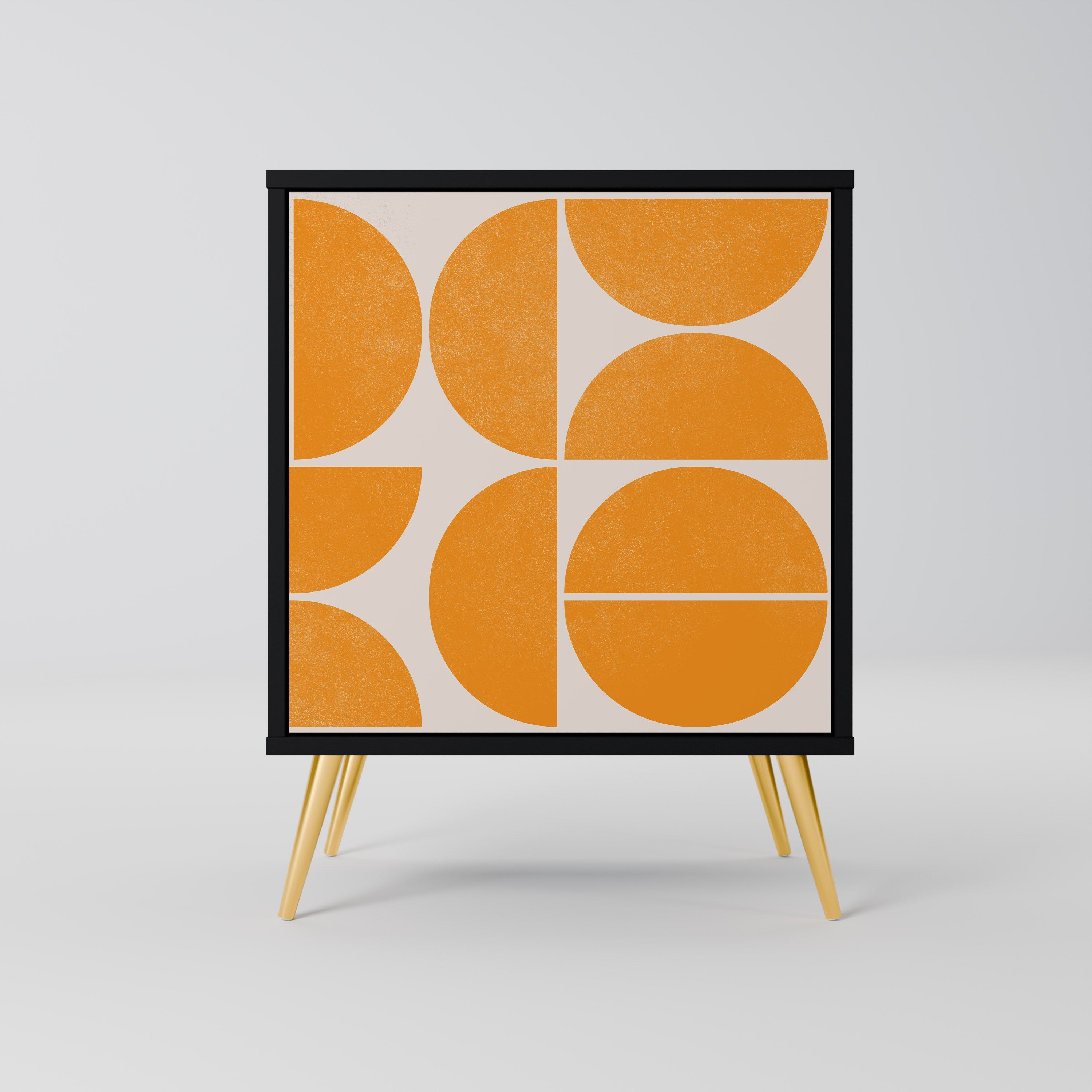 RECURRING DREAMS Aparador de 1 Porta em Acabamento Preto