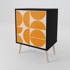 RECURRING DREAMS Aparador de 1 Porta em Acabamento Preto