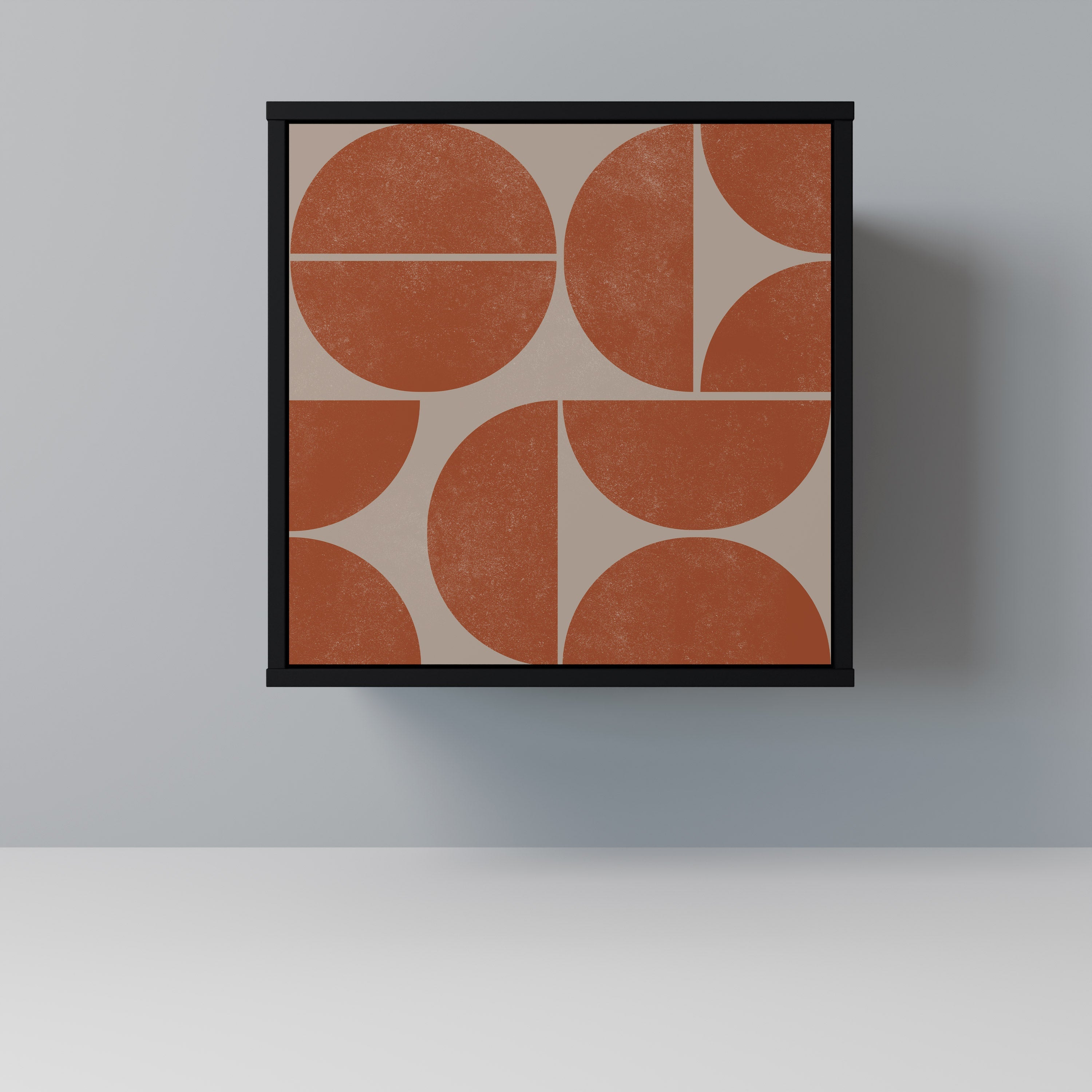 REPETITION COMPULSION Aparador de 1 Porta em Acabamento Preto