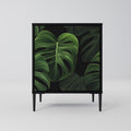 INFINITE MONSTERA 1-Door Sideboard in Black Finish
