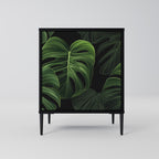 INFINITE MONSTERA 1-Door Sideboard in Black Finish