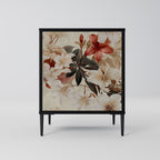 PETAL HARMONY Aparador de 1 Porta em Acabamento Preto