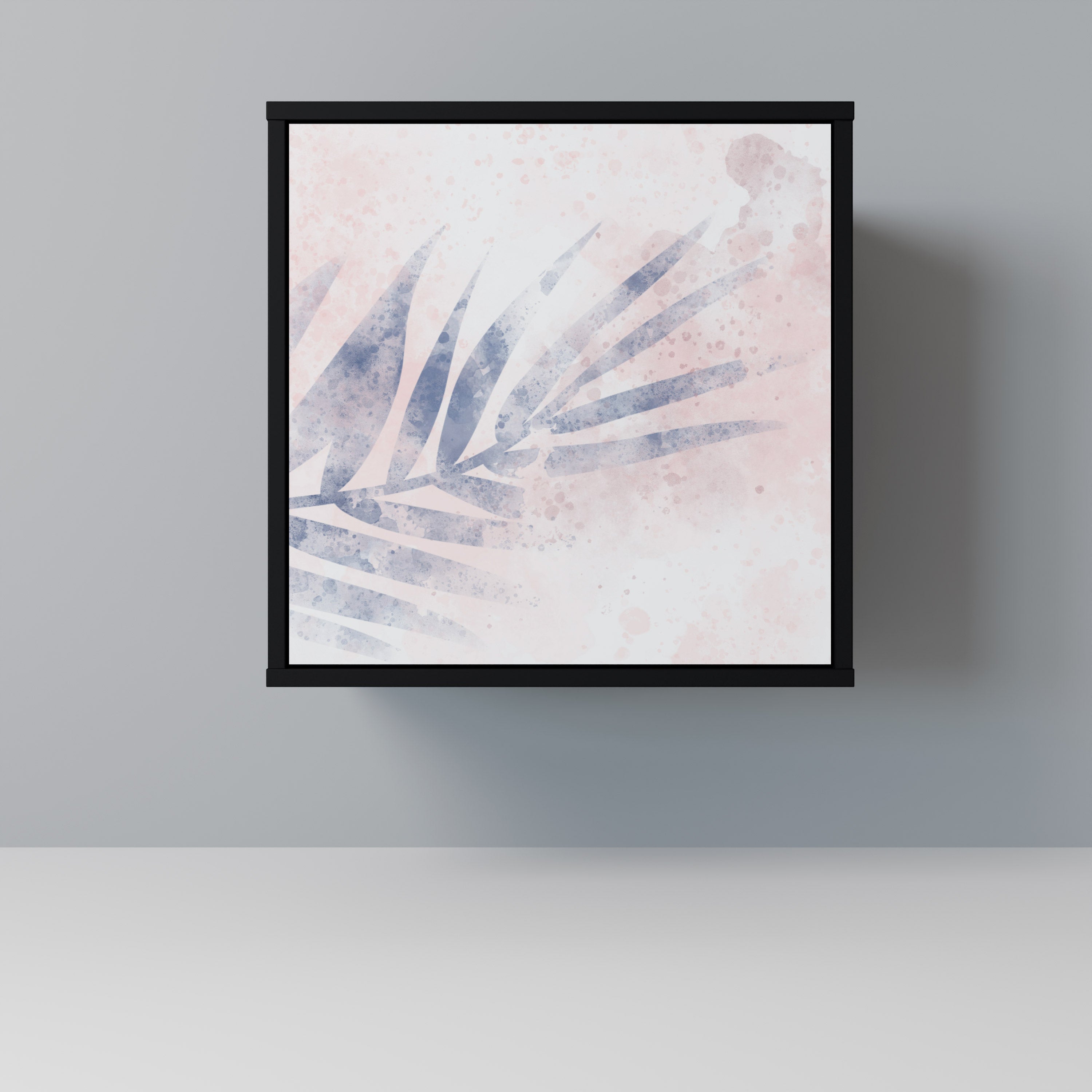 TIMELESS FLOAT Aparador de 1 Porta em Acabamento Preto