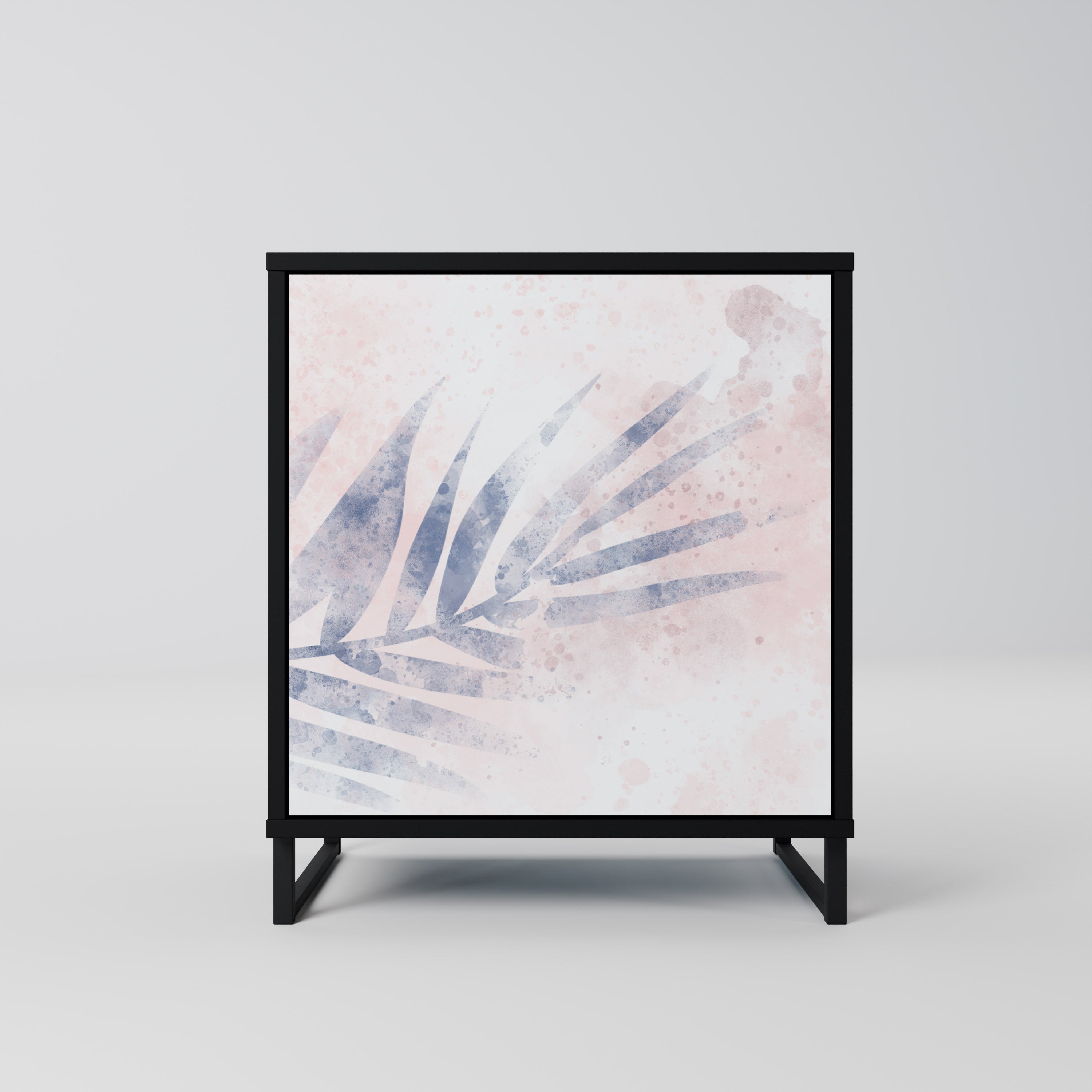 TIMELESS FLOAT Aparador de 1 Porta em Acabamento Preto