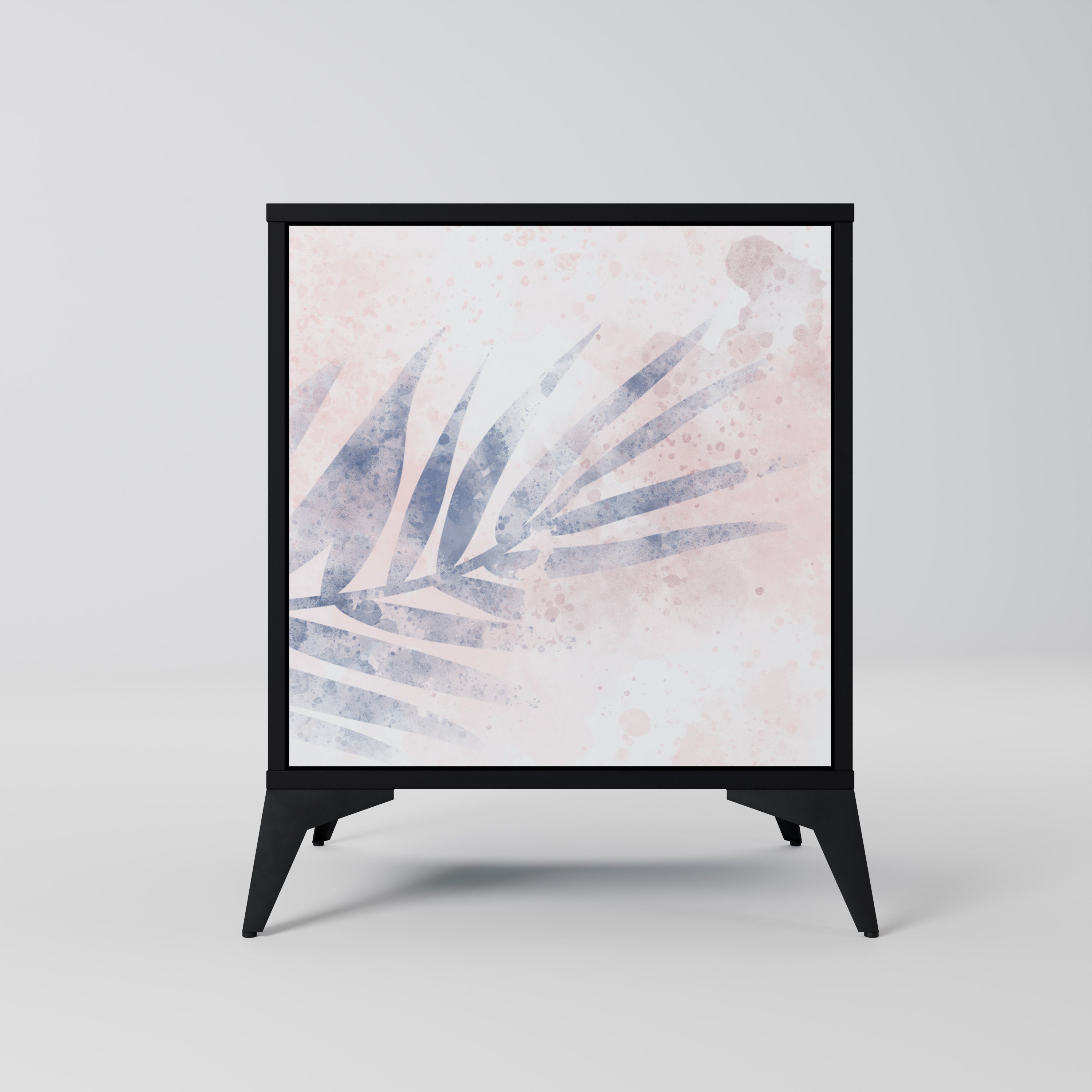 TIMELESS FLOAT Aparador de 1 Porta em Acabamento Preto