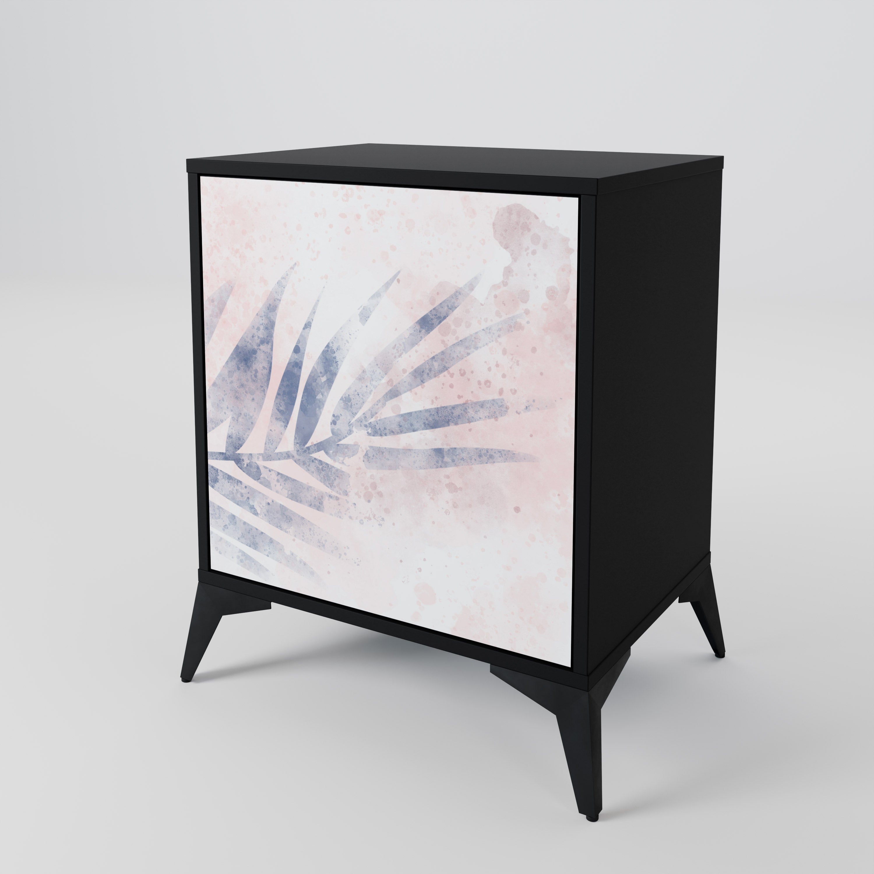 TIMELESS FLOAT Aparador de 1 Porta em Acabamento Preto