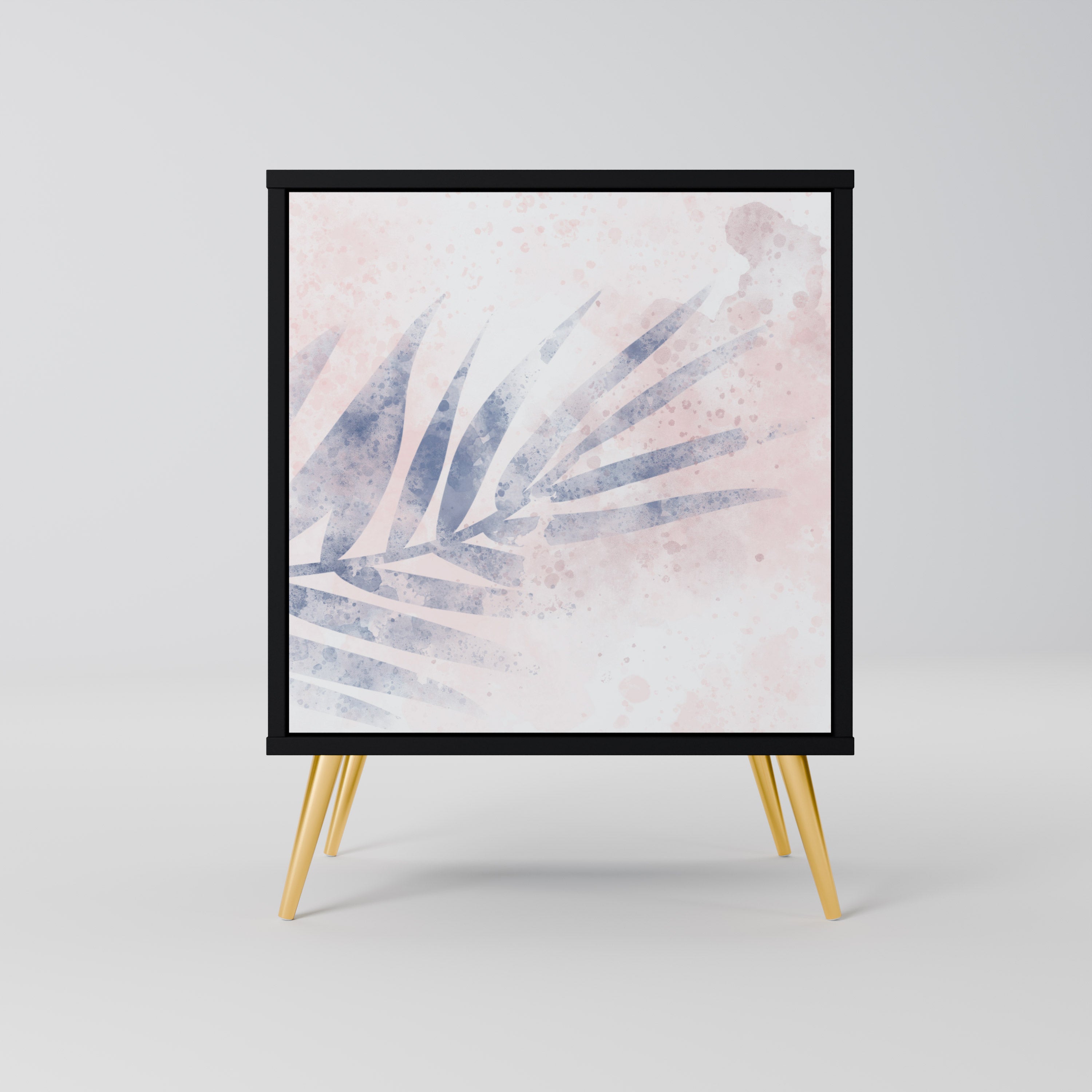 TIMELESS FLOAT Aparador de 1 Porta em Acabamento Preto