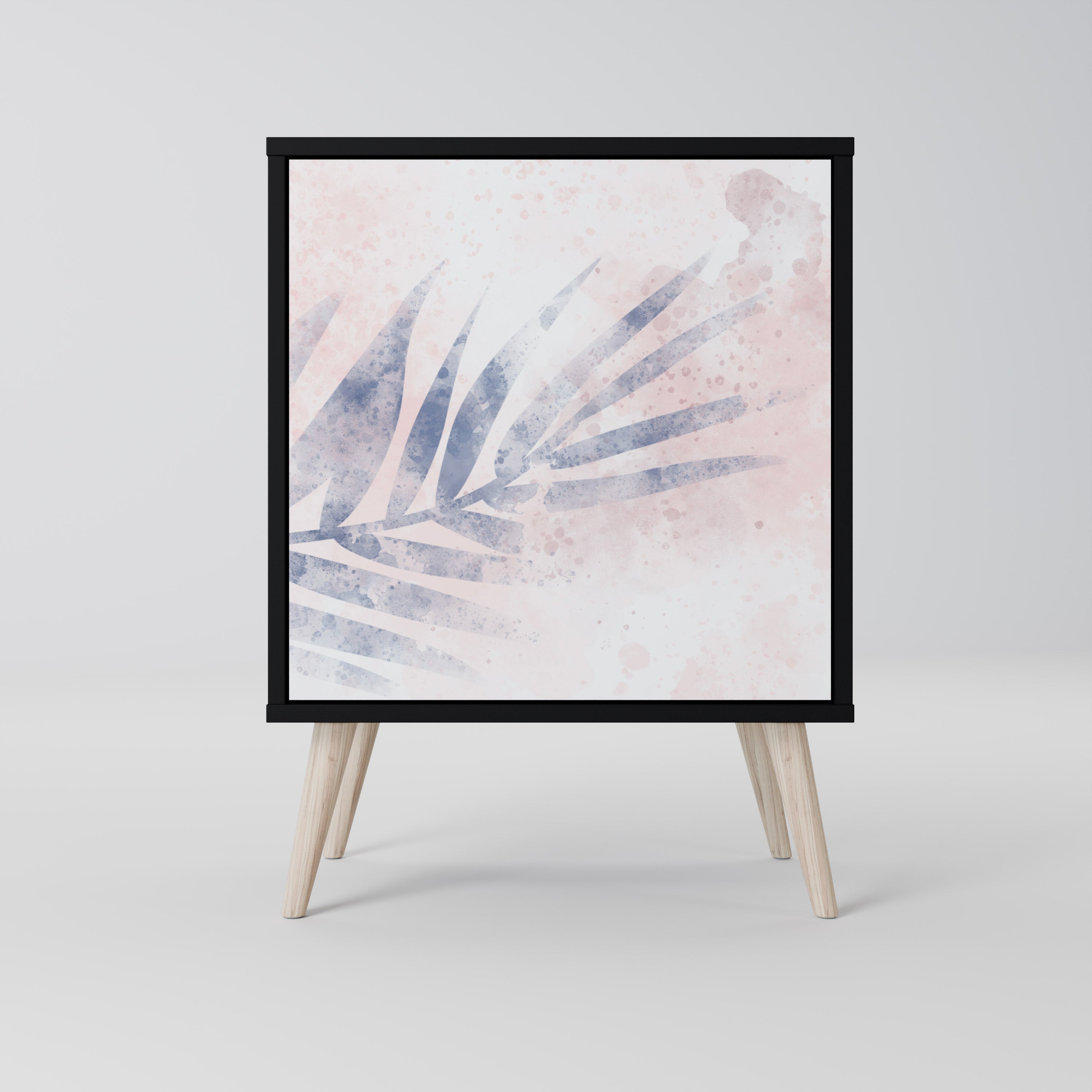 TIMELESS FLOAT Aparador de 1 Porta em Acabamento Preto