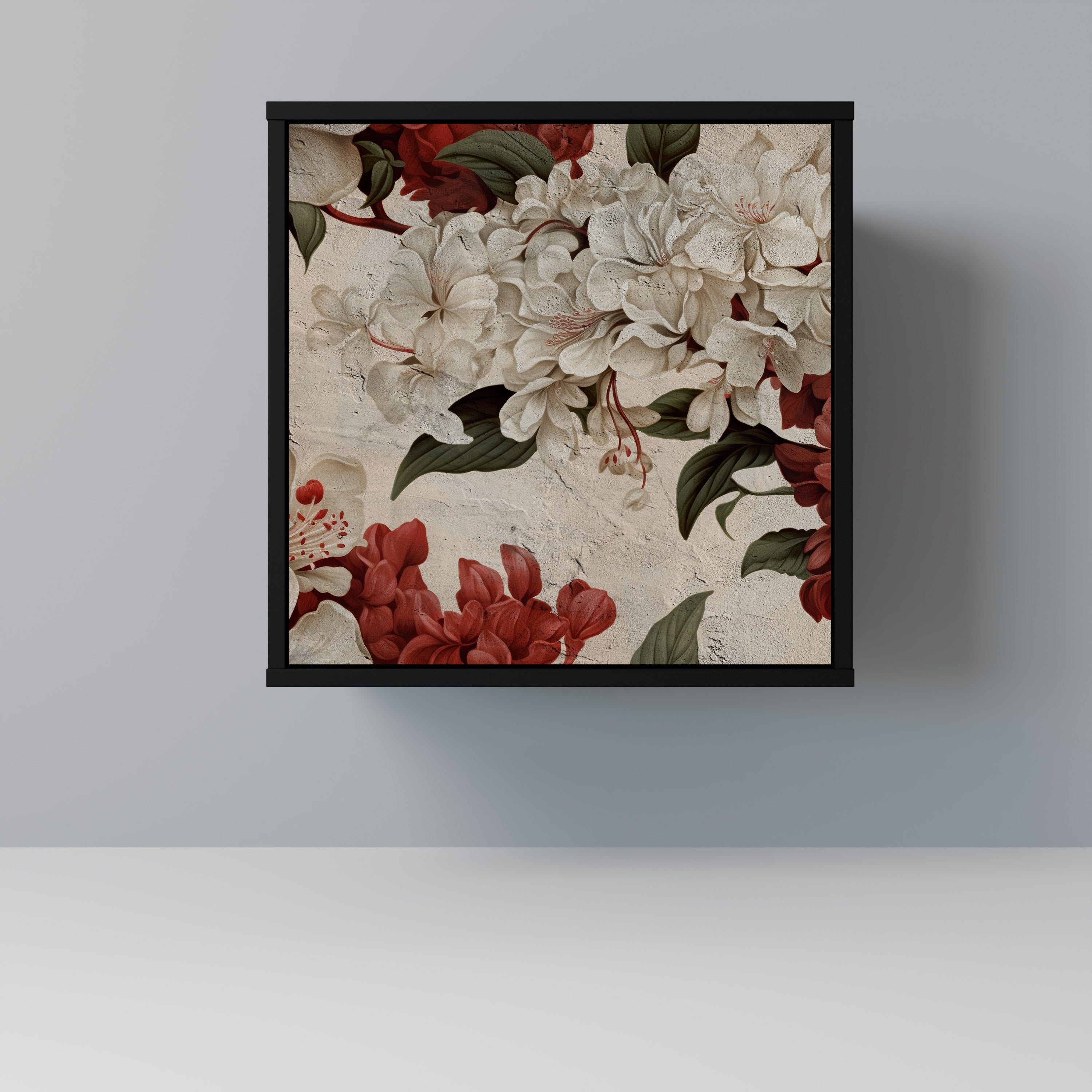 EPHEMERAL DAYS Aparador de 1 Porta em Acabamento Preto