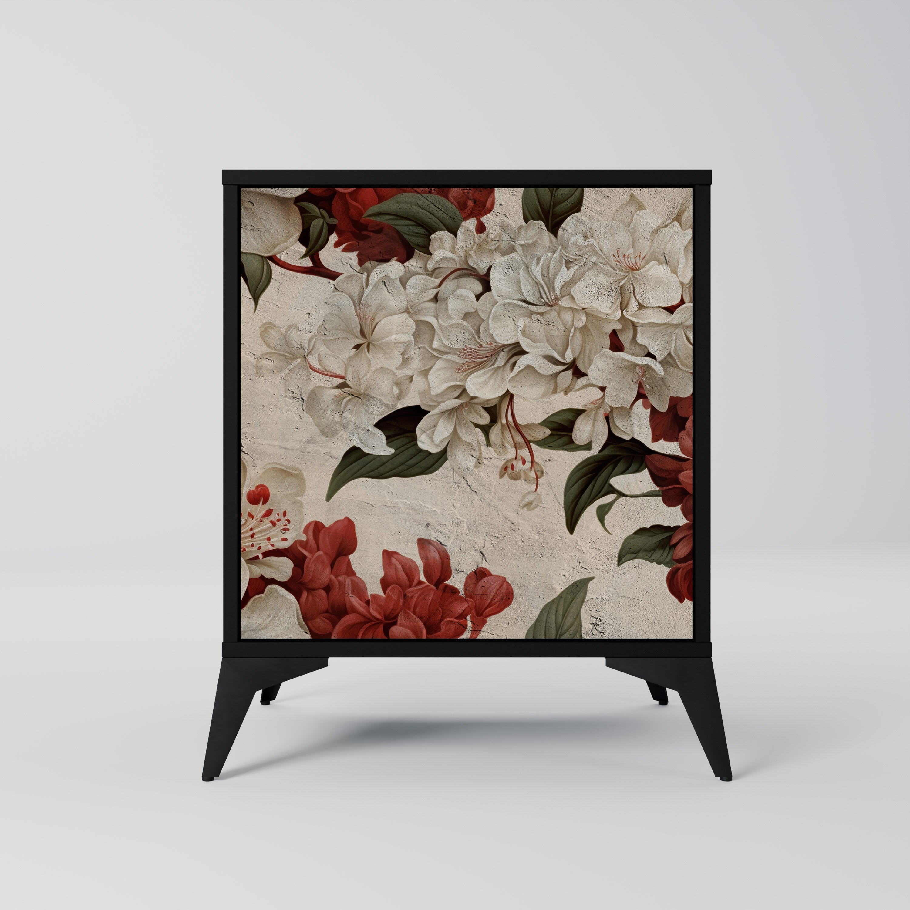 EPHEMERAL DAYS Aparador de 1 Porta em Acabamento Preto