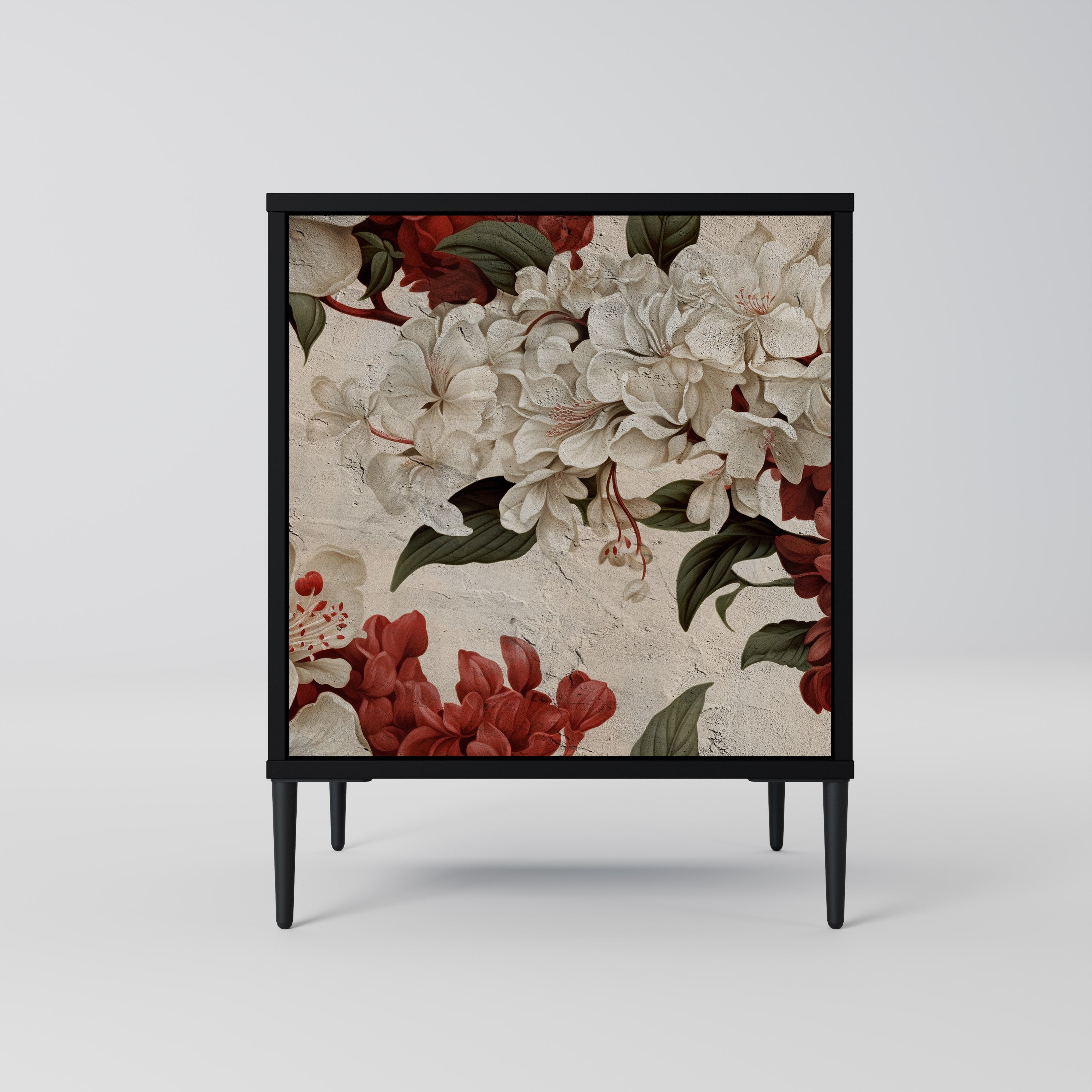 EPHEMERAL DAYS Aparador de 1 Porta em Acabamento Preto