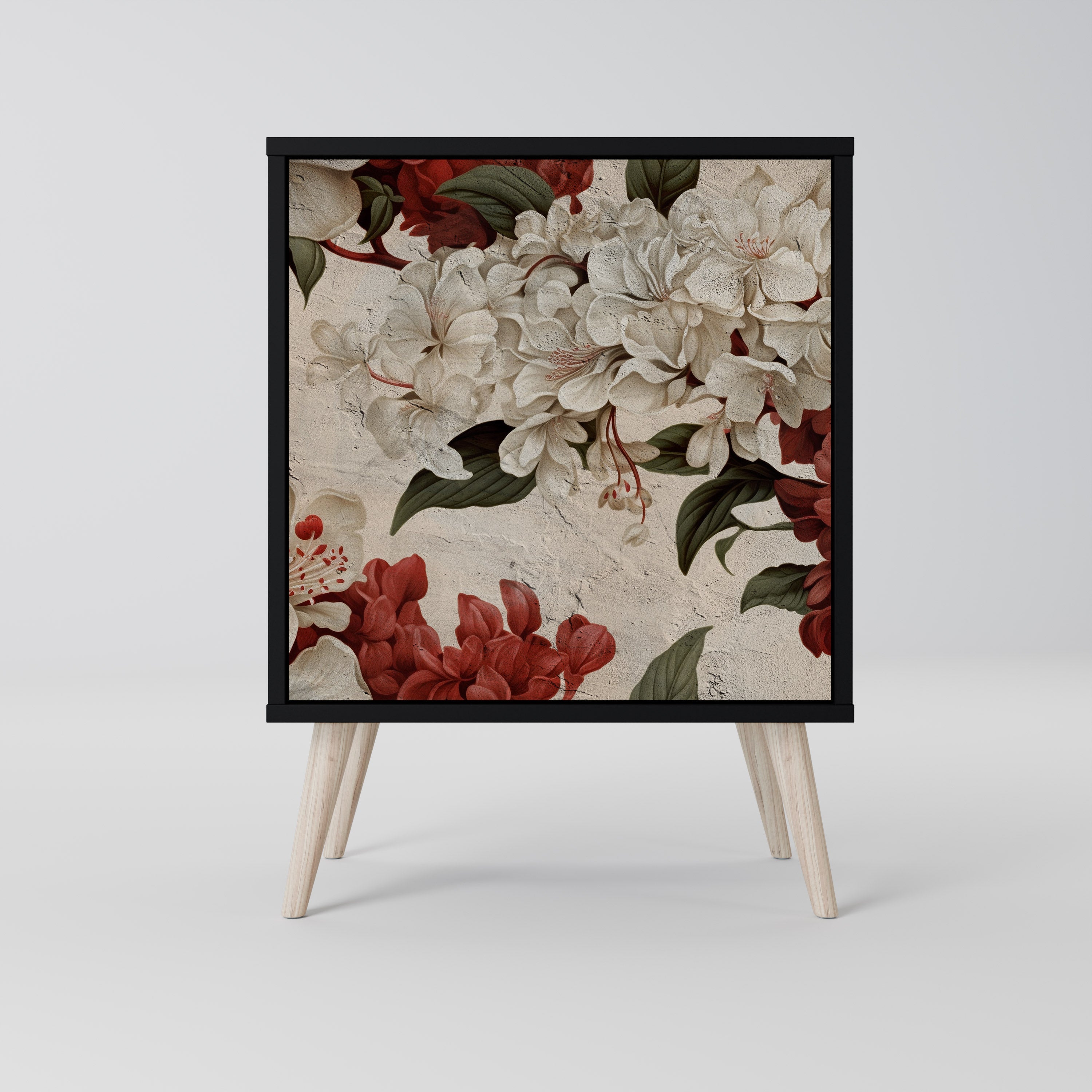 EPHEMERAL DAYS Aparador de 1 Porta em Acabamento Preto