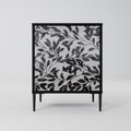 CHARCOAL SPROUT 1-Door Sideboard in Black Finish
