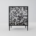 CHARCOAL SPROUT 1-Door Sideboard in Black Finish