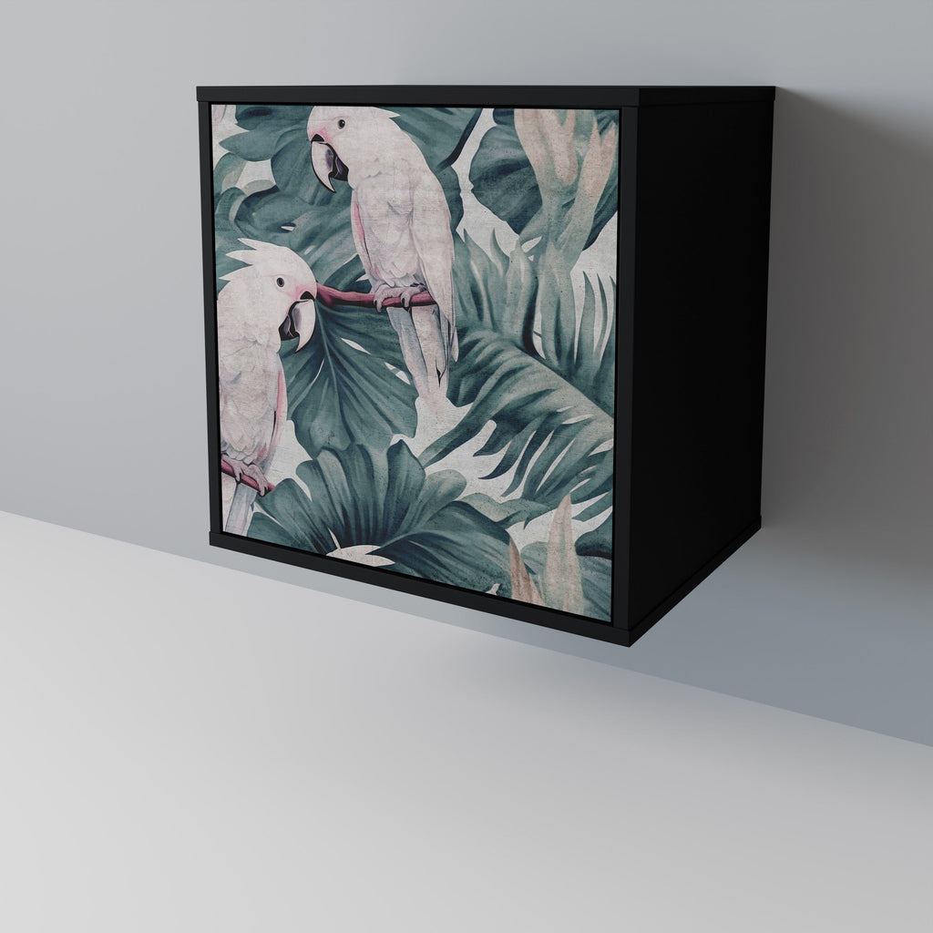 POPINJAY LOOK Aparador de 1 Porta em Acabamento Preto