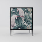 POPINJAY LOOK Aparador de 1 Porta em Acabamento Preto