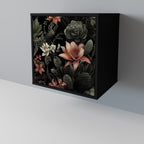 SECRET VERDURE Aparador de 1 Porta em Acabamento Preto