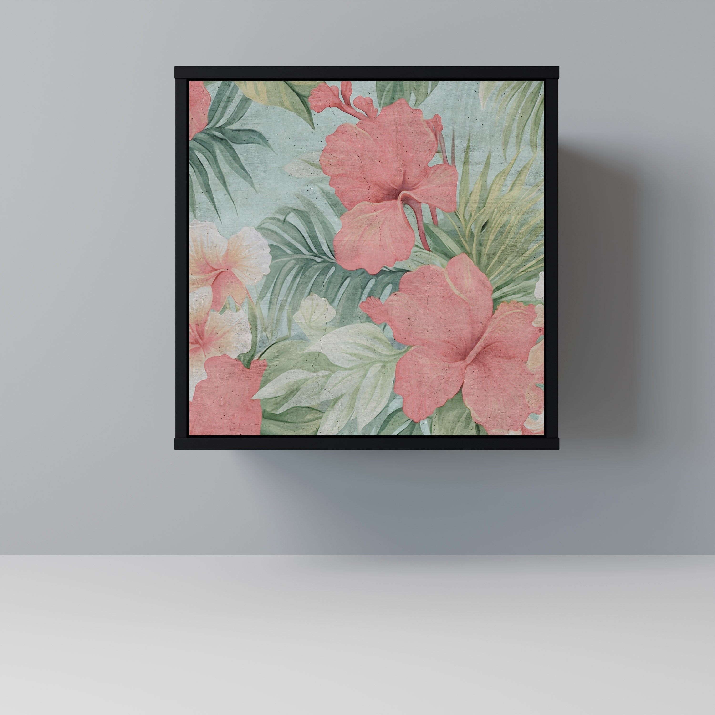 HAWAIIAN SPIRIT Aparador de 1 Porta em Acabamento Preto