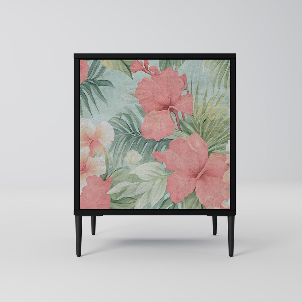 HAWAIIAN SPIRIT Aparador de 1 Porta em Acabamento Preto