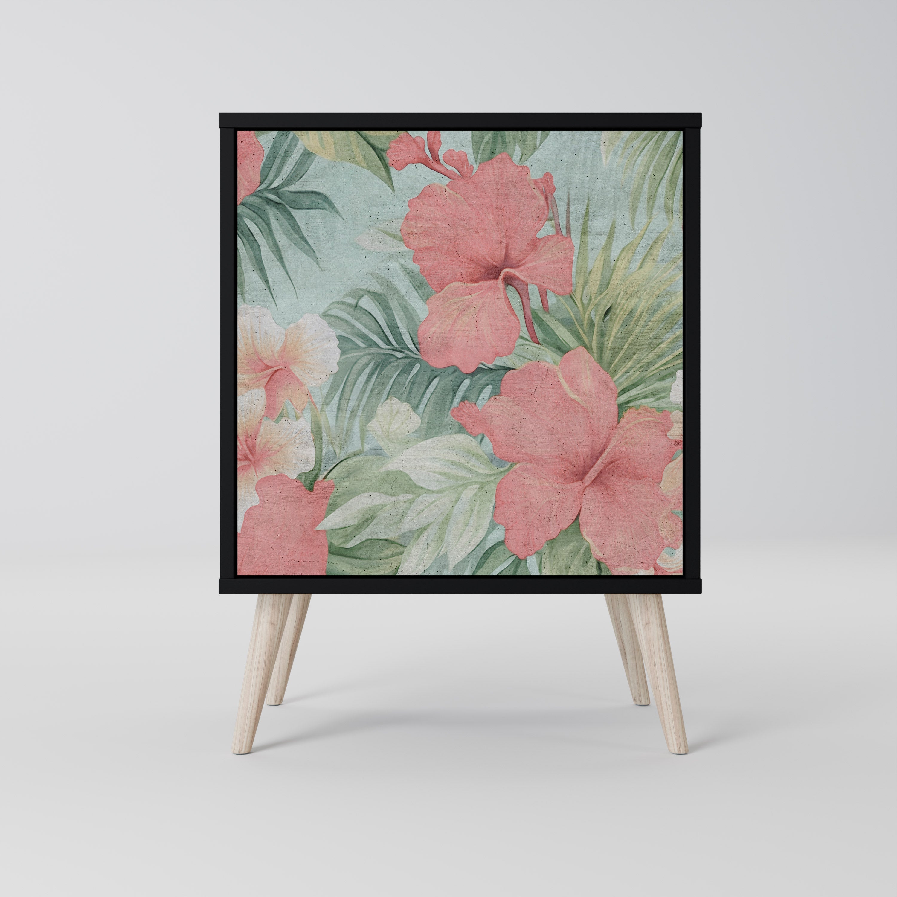 HAWAIIAN SPIRIT Aparador de 1 Porta em Acabamento Preto