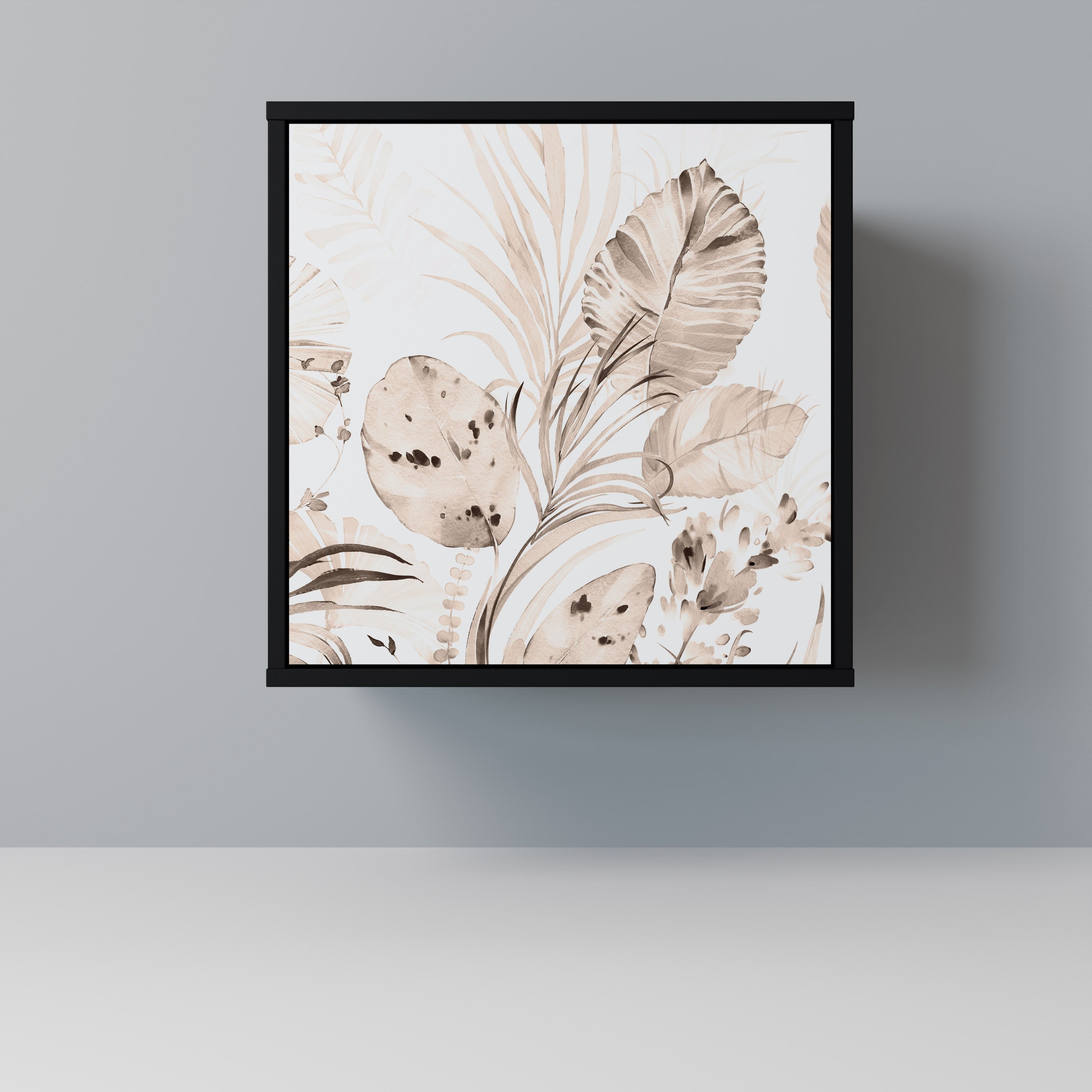 WILD TENDERNESS Aparador de 1 Porta em Acabamento Preto