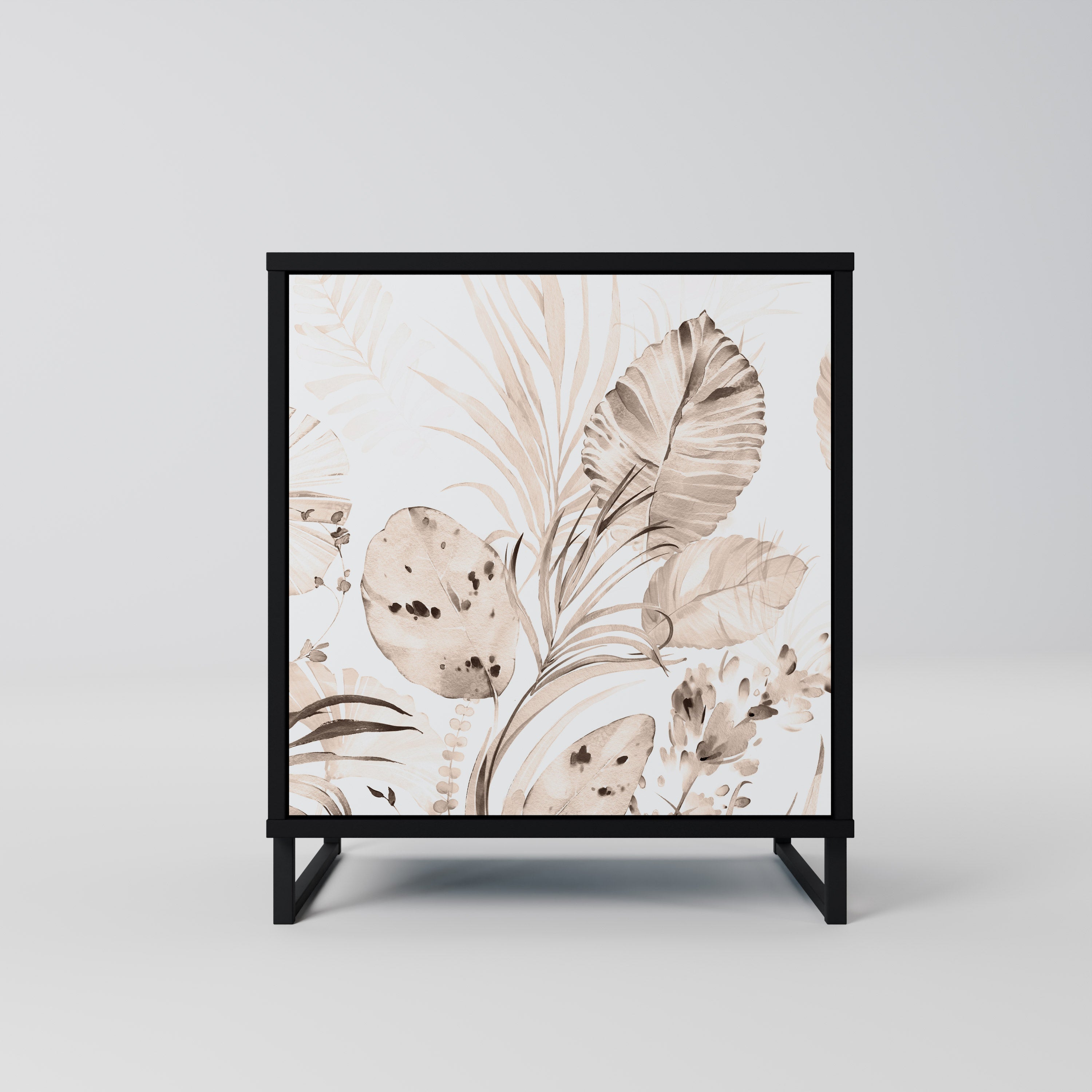 WILD TENDERNESS Aparador de 1 Porta em Acabamento Preto