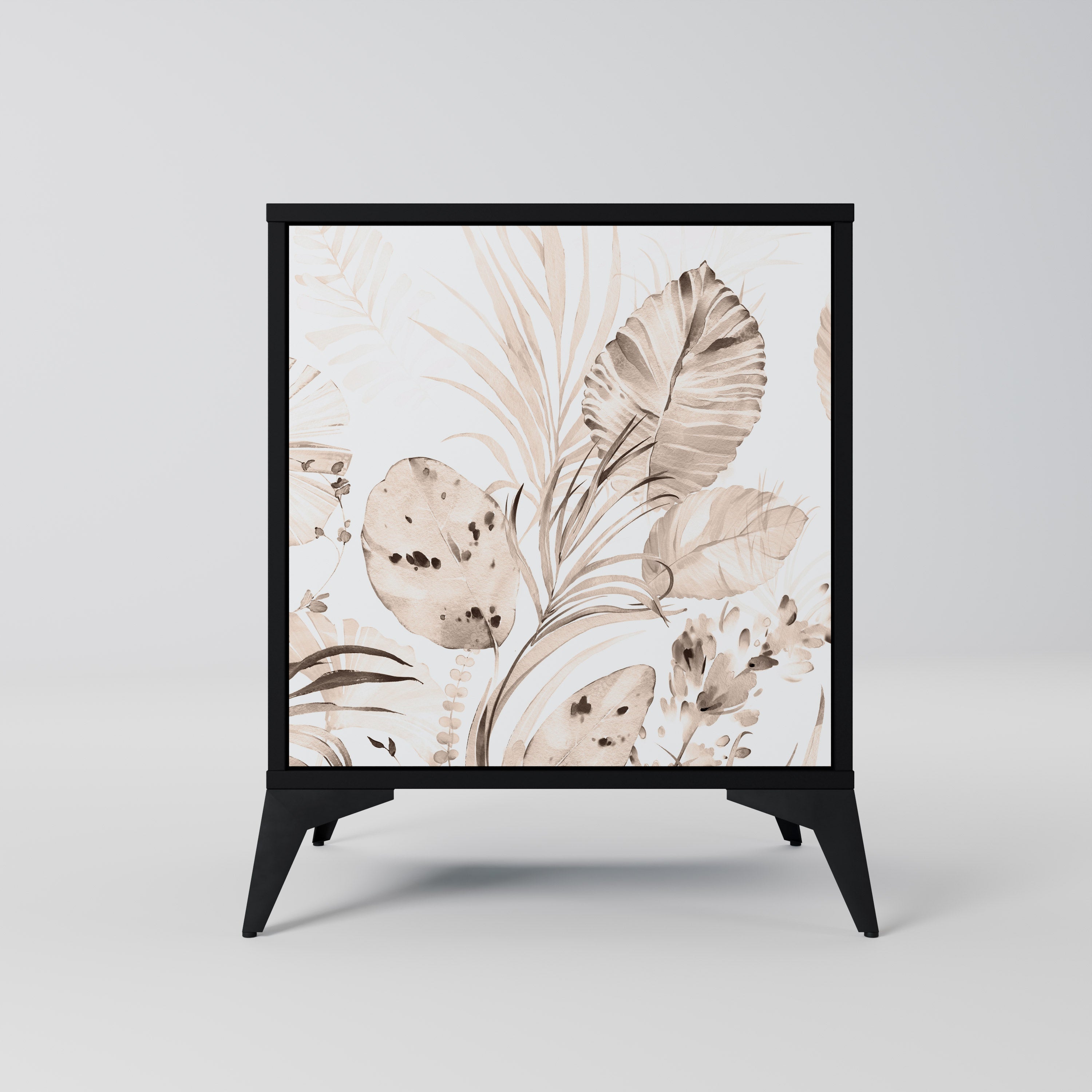 WILD TENDERNESS Aparador de 1 Porta em Acabamento Preto