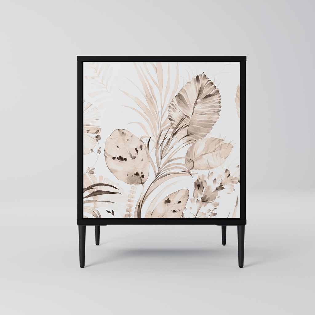 WILD TENDERNESS Aparador de 1 Porta em Acabamento Preto