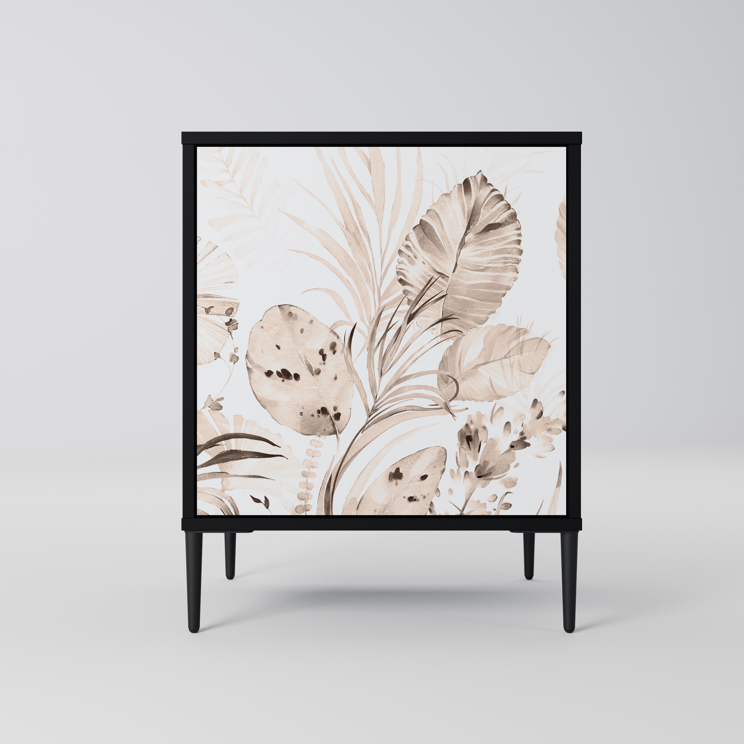 WILD TENDERNESS Aparador de 1 Porta em Acabamento Preto