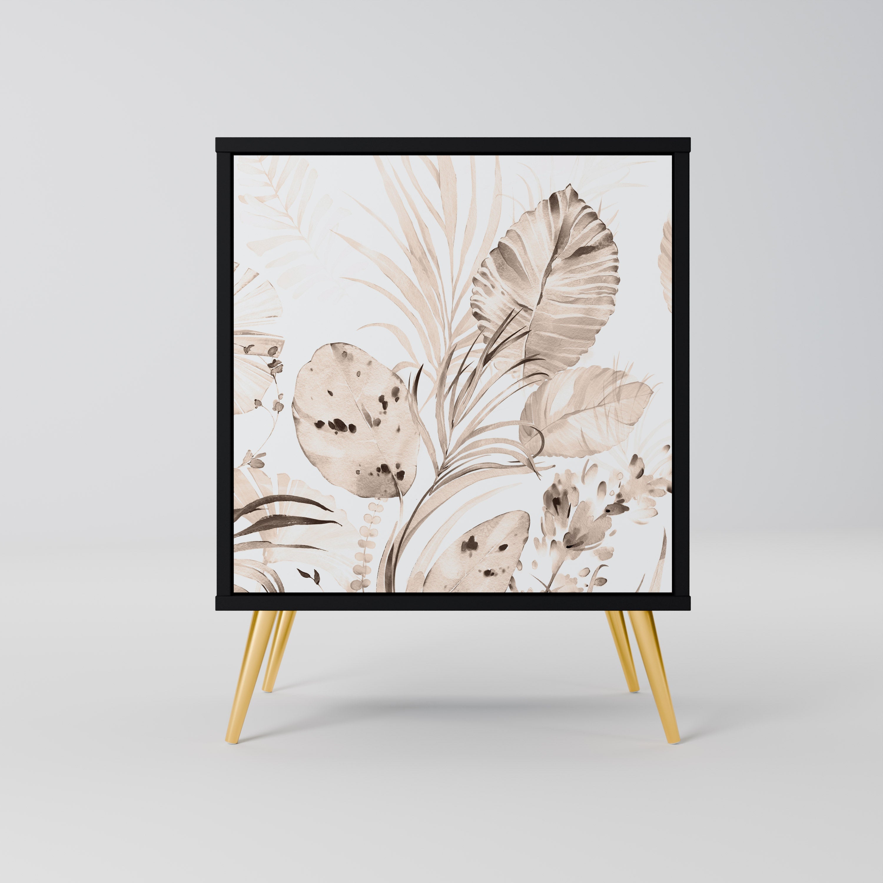 WILD TENDERNESS Aparador de 1 Porta em Acabamento Preto