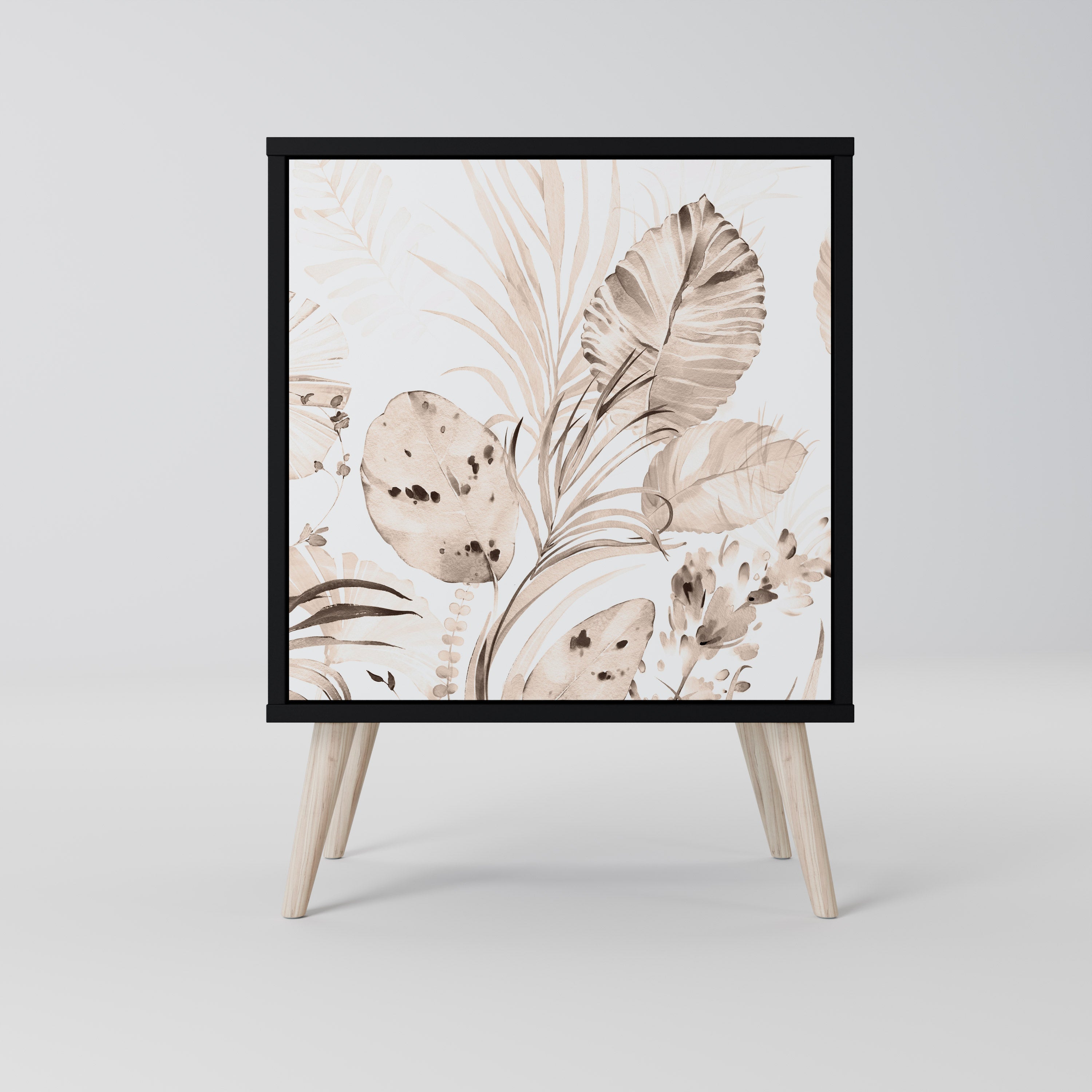 WILD TENDERNESS Aparador de 1 Porta em Acabamento Preto