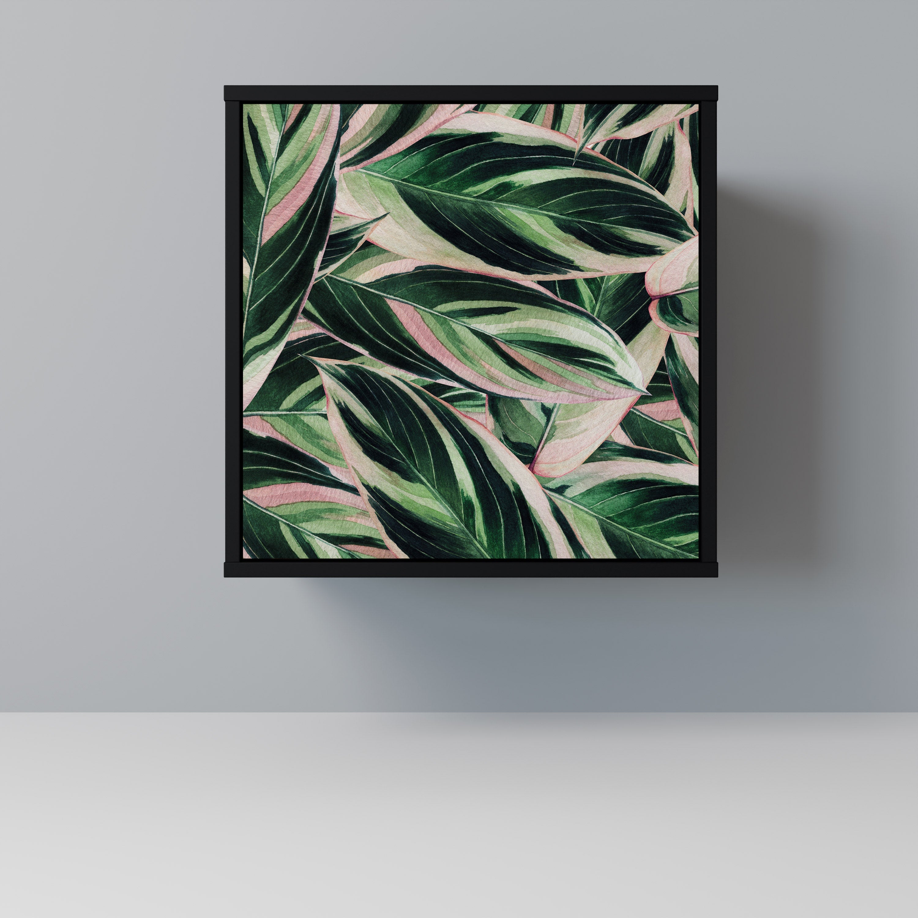 EERIE STROMANTHE Aparador de 1 Porta em Acabamento Preto