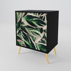 EERIE STROMANTHE Aparador de 1 Porta em Acabamento Preto