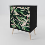 EERIE STROMANTHE Aparador de 1 Porta em Acabamento Preto