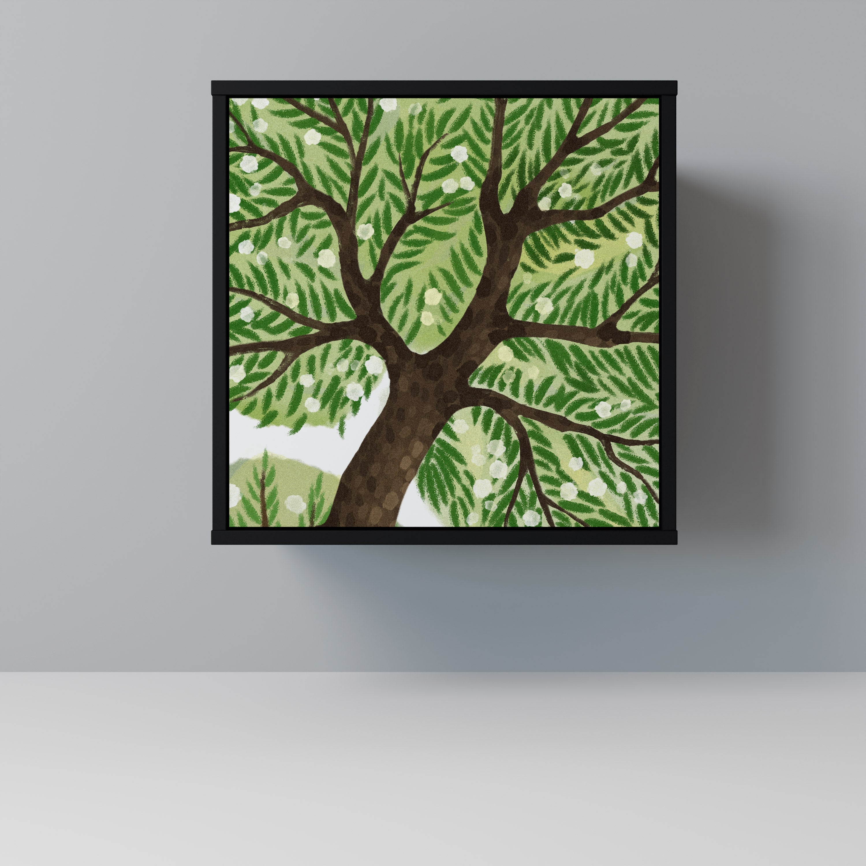 WILDERNESS DASH Aparador de 1 Porta em Acabamento Preto