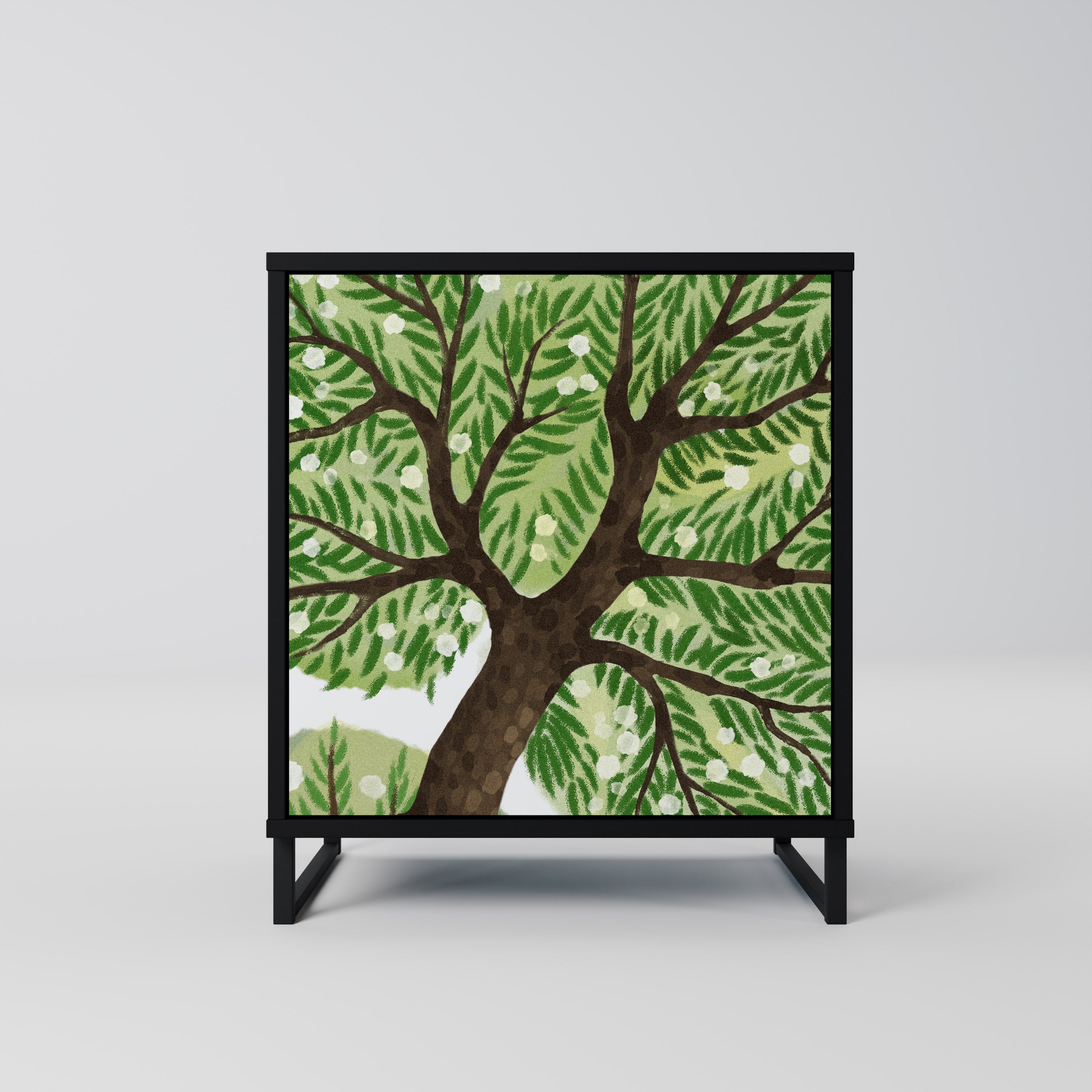 WILDERNESS DASH Aparador de 1 Porta em Acabamento Preto